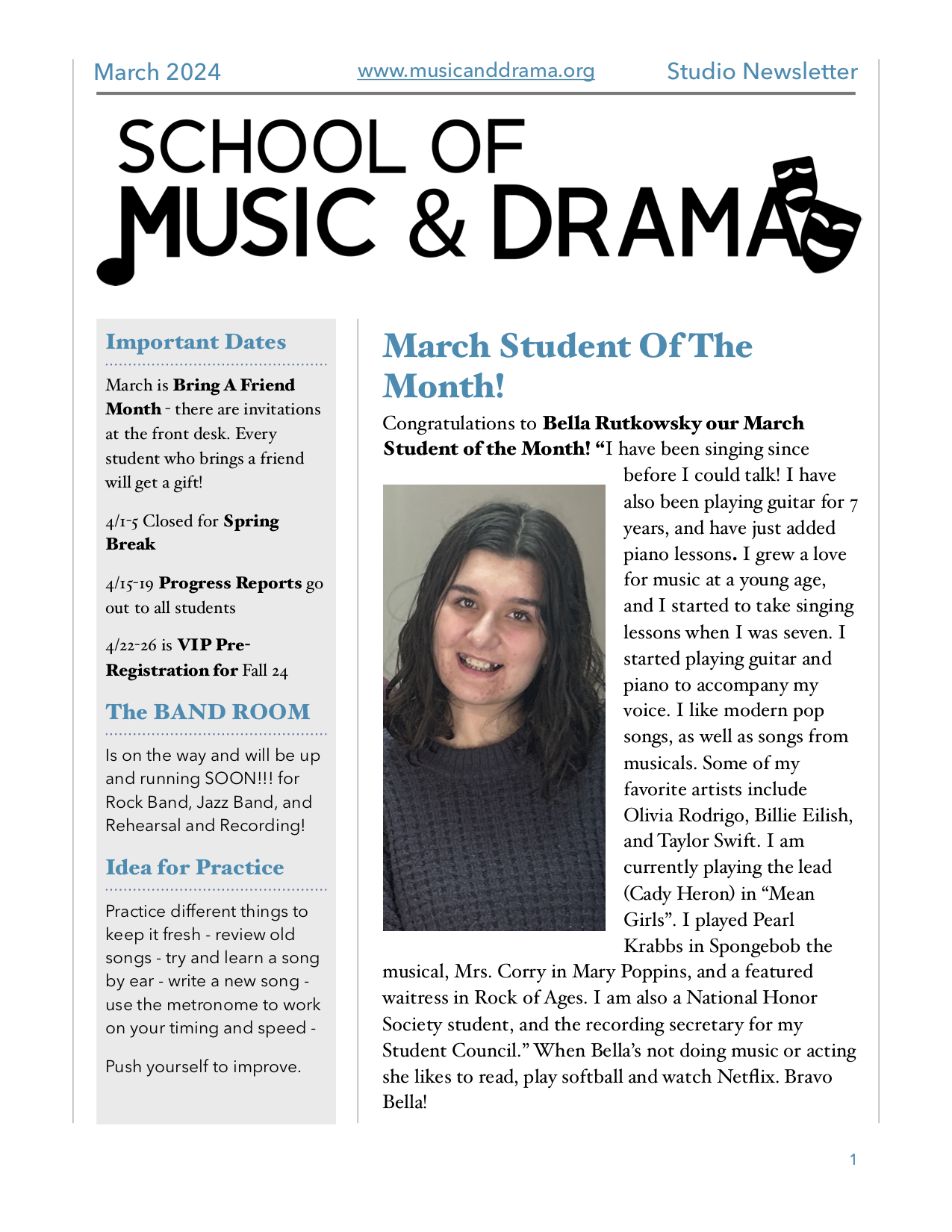 Newsletter March 2024