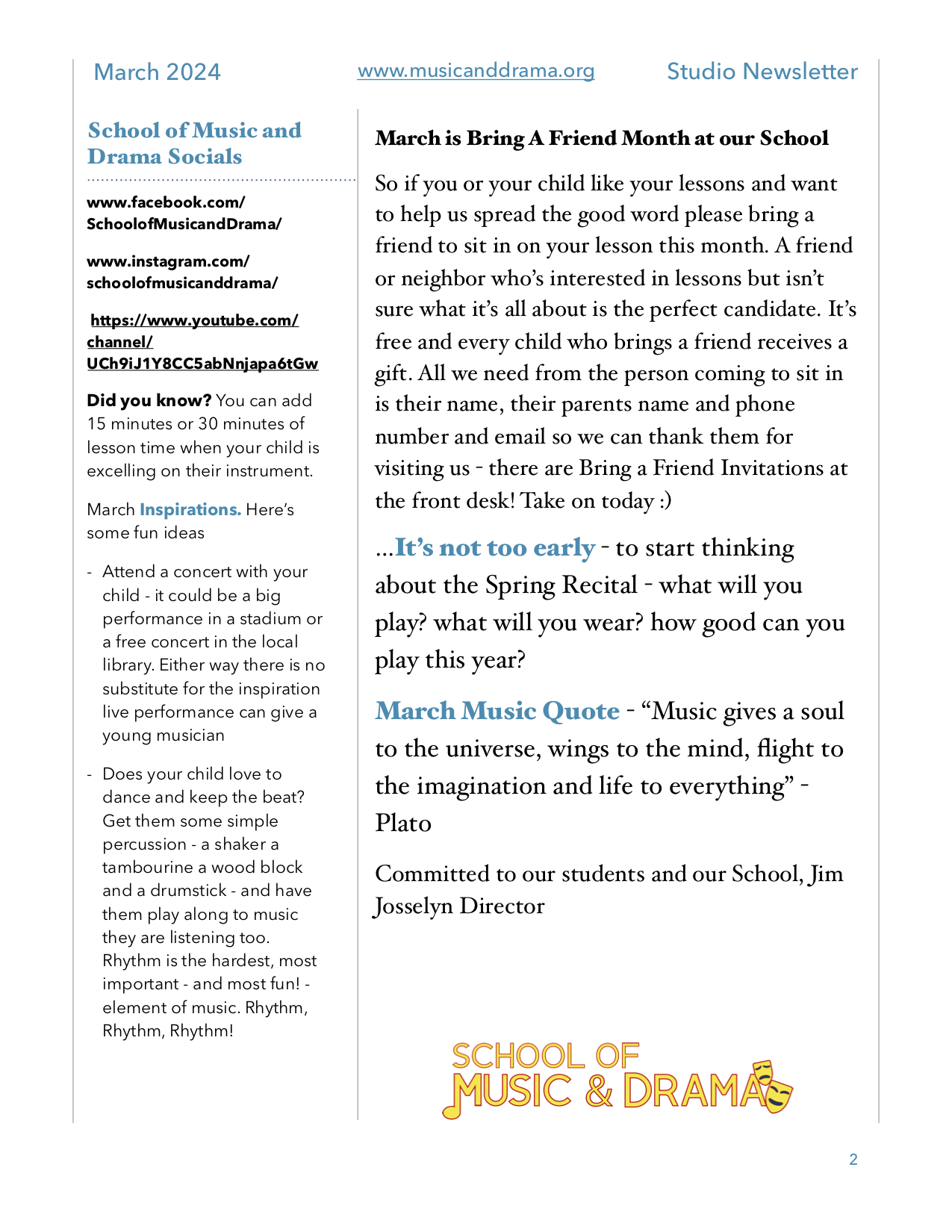 Newsletter March 2024 pg 2